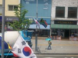 SA is representing in Itaewon! Yeah OK, so does just about every other country, but it's pretty cool to recognise your own flag.