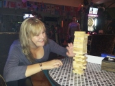 Where else would it be OK to play a game of Jenga at the local bar?