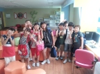 Random groups of kids showed up in my classroom to come and sing happy birthday. In English! :D