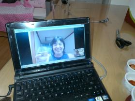 Skype chat with Zelda. She stays about 2 hours away from me, so we hang out in other ways. :)